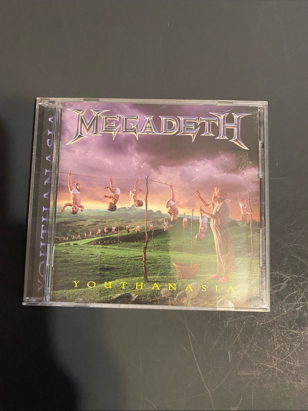 Megadeth Youthanasia CD — Purple & Green Album Art